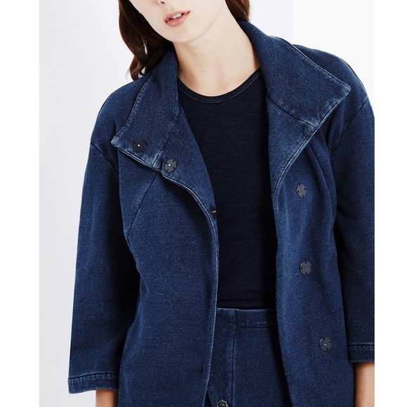 Ag adriano goldschmied dode indigo terry jacket - Picture 3 of 11